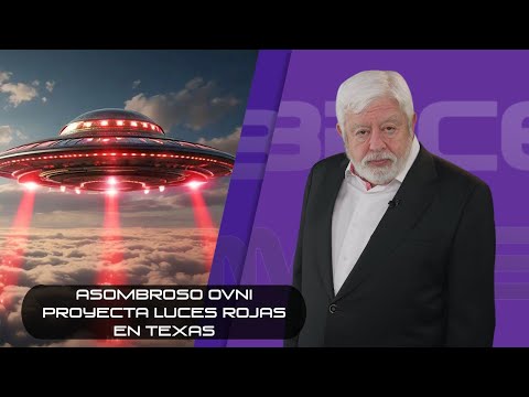 ¡Asombroso OVNI proyecta luces rojas en Texas!