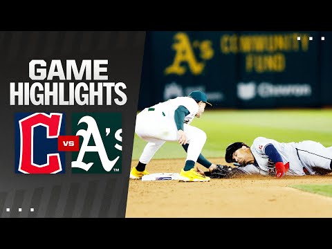 Guardians vs. As Game Highlights (3/28/24) | MLB Highlights