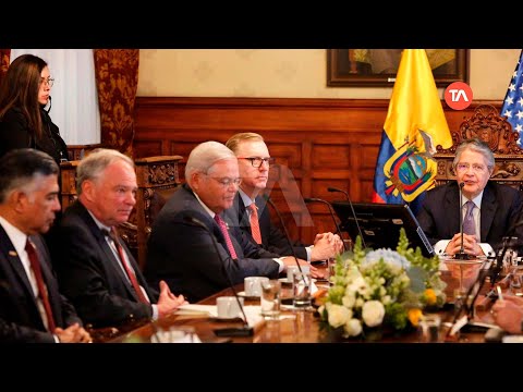 Presidente Lasso y senadores de EE.UU. se reúnen para hablar de seguridad y democracia