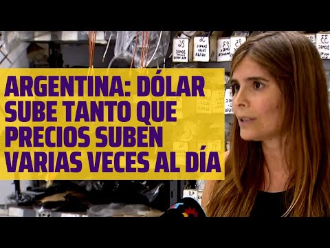 Dólar en Argentina: tipo de cambio sube tanto que tiendas no ponen precios