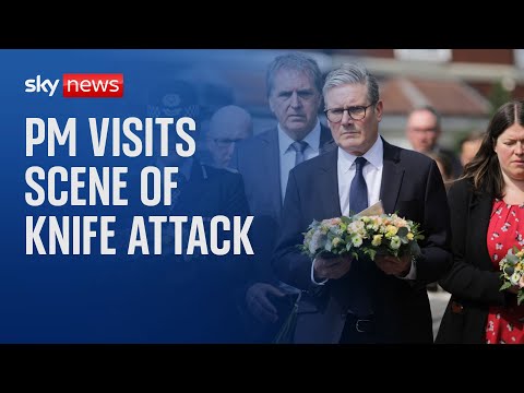 Prime minister visits scene of Southport stabbing