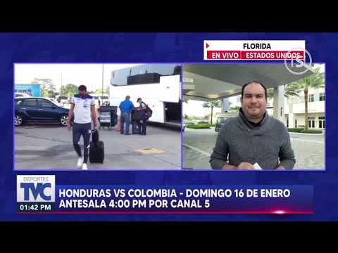 Selección de Honduras y todos los detalles a su arribo a Estados Unidos para el duelo ante Colombia