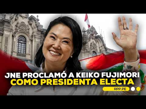 🚨 JNE proclamó a Keiko Fujimori como presidenta electa para el periodo 2026-2031