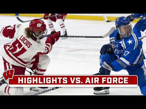 Air Force at Wisconsin | Highlights | Big Ten Hockey | Dec. 28, 2023