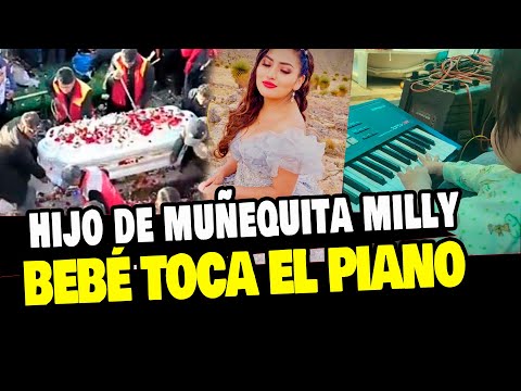 MUÑEQUITA MILLY: SU BEBÉ TOCA EL PIANO JUNTO A PADRE A POCOS DÍAS DEL ENTIERRO
