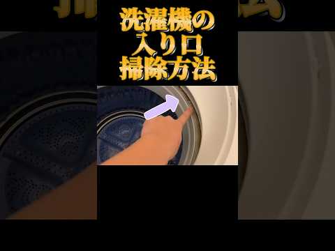 洗濯機入り口の隙間に見える黒カビ!掃除のやり方が分からない方は必見! #おそうじダイアリー #掃除