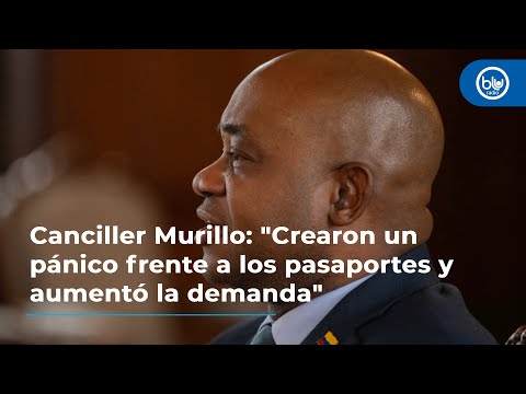 Canciller Murillo: Crearon un pánico frente a los pasaportes y aumentó la demanda