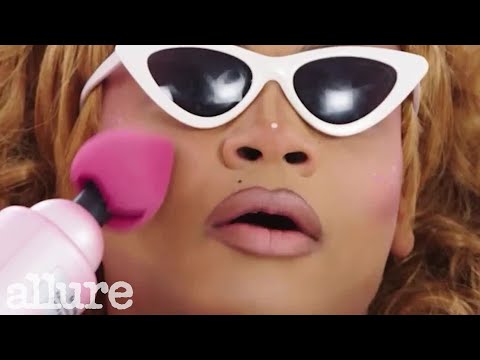 It's giving Home Depot. RuPaul's Drag Race All Stars Queens Try Applying Makeup With a Massage Gun