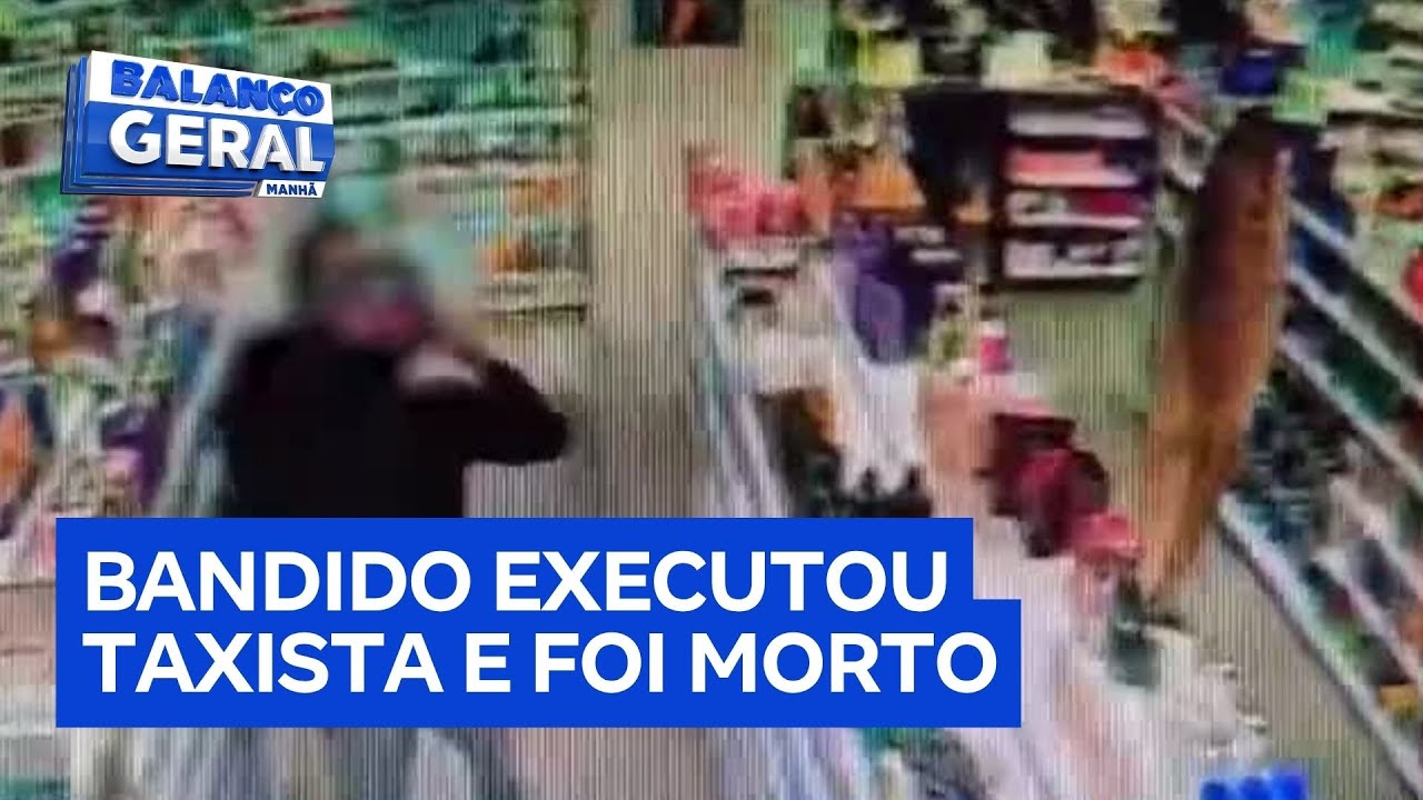 Bandido que executou taxista em farmácia é morto após perseguição policial em SP