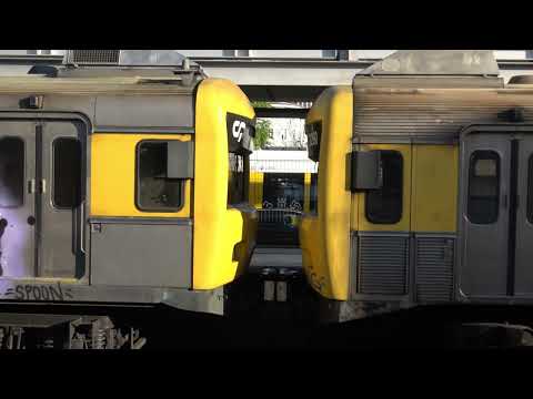 Train Coupling in Action at Cais do Sodré Station!