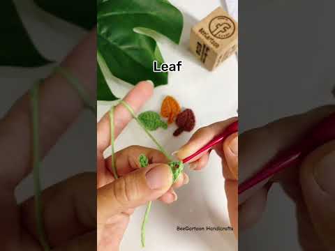 Leaf crochet #knitting #crochet #amigurumi #knittig #crochettutorial #crocheting