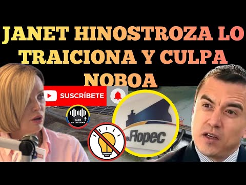 LA PAUTERA JANET HINOSTROZA LO TRAICIONA AL PRESIDENTE NOBOA Y LO CULPA DE APAGONES NOTICIAS RFE TV