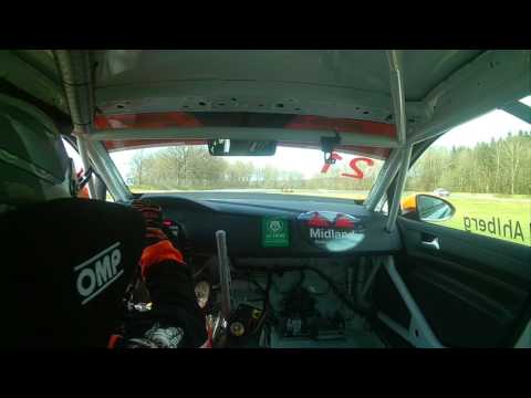 On-board video with STCC Andreas Ahlberg Golf TCR at Knutstorp May 2017.
