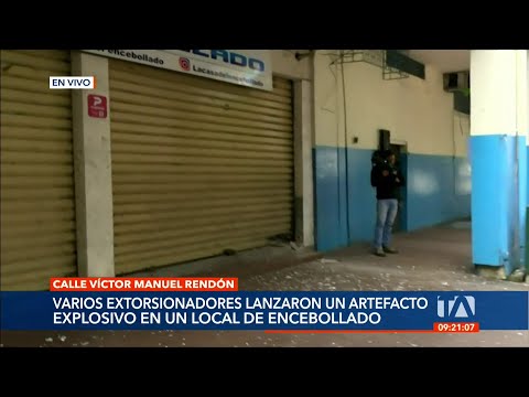 Se registró un ataque con explosivos en un local de venta de encebollados en Guayaquil