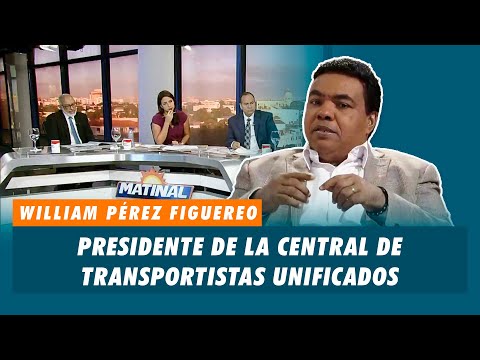 William Pérez Figuereo, Presidente de la central de transportistas unificados (CNTU) | Matinal