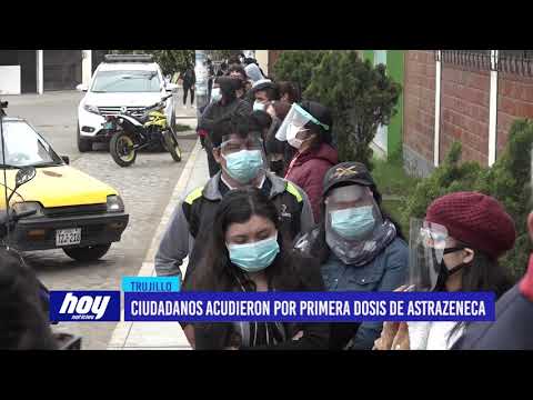 Ciudadanos acudieron por primera dosis de Astrazeneca