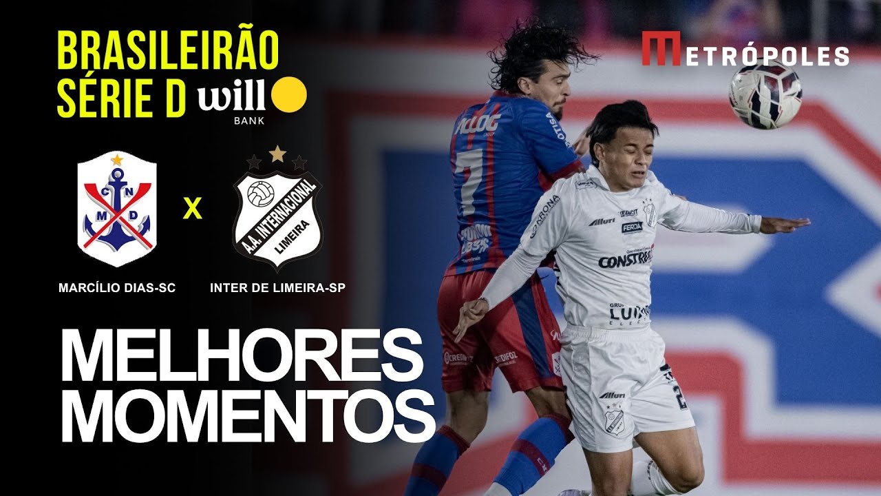 Veja melhores momentos de MARCÍLIO DIAS SC 0X0 INTER LIMEIRA SP pelo Brasileirão Série D Will Bank