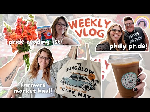 Weekly Vlog 🏳️‍🌈🍓 Philly pride fest & solo farmers market date