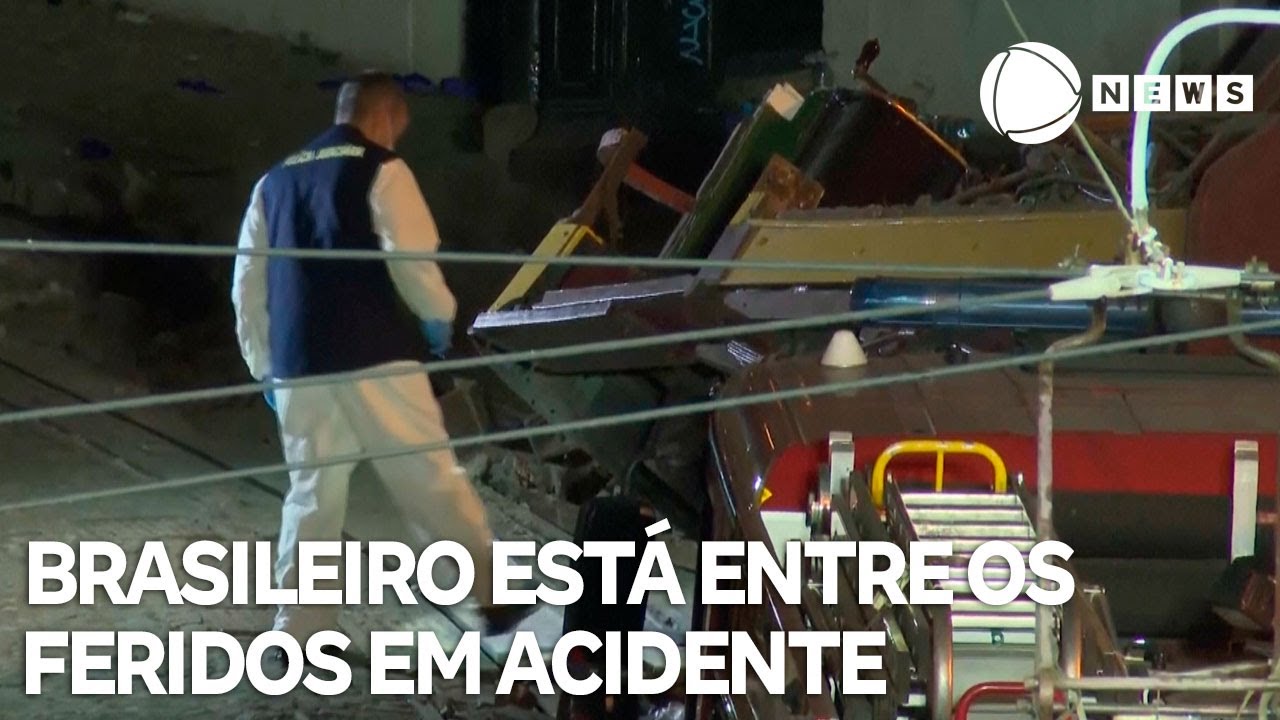 Brasileiro está entre os feridos em acidente com bondinho em Lisboa