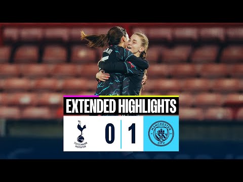 EXTENDED HIGHLIGHTS! HASEGAWA STUNNER SEES CITY INTO CONTI CUP SEMIS | Tottenham 0-1 City