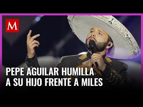 Leonardo Aguilar olvida encender su micrófono en pleno dueto con Pepe Aguilar