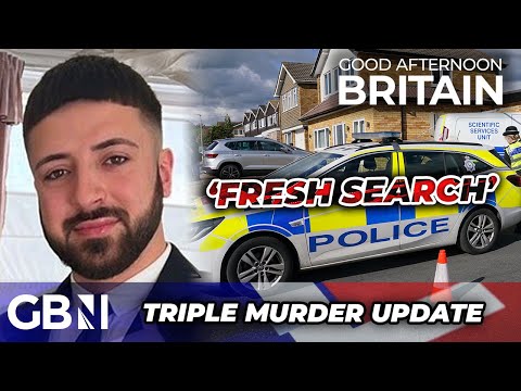 Crossbow triple murder: Cops round on home for FRESH search as suspect fights for life in hospital
