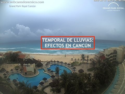 ? #CANCÚN | Temporal de #lluvias afecta a #QuintanaRoo. El Caribe Mexicano #EnVivo