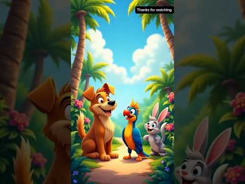 cute puppy and play with friends #cute #dog #shortvideo #shorts #ai #cartoon #ytshorts #animation