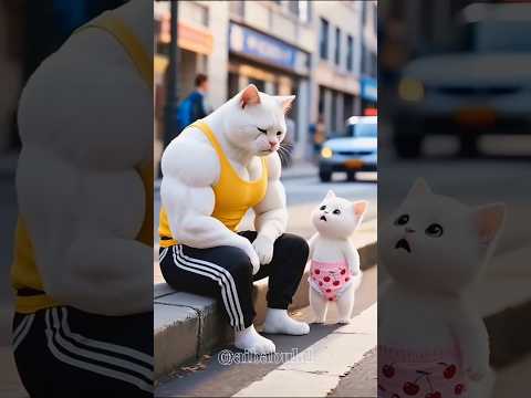 छोटी Billi ने Papa के लिए बना दी Car 😱🚗❤️ #ai #cat #car #shorts