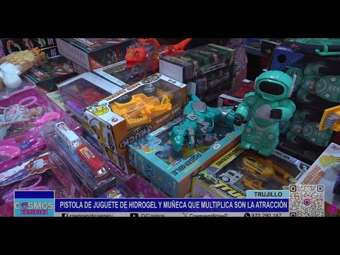 Trujillo: pistola de juguete de hidrogel y muñeca que multiplica son la atracción