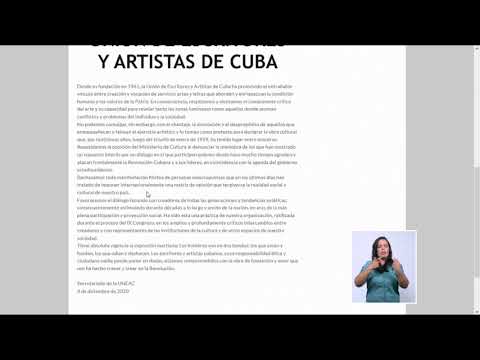 Declaración de los artistas y escritores en Cuba