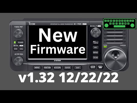 NEWS: Icom Releases Firmware 1.32 for the IC-705