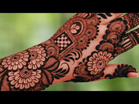 New Square Mehndi Design 2025|Easy Mehndi Designs | Back hand Mehndi Designs |Floral Mehndi Designs