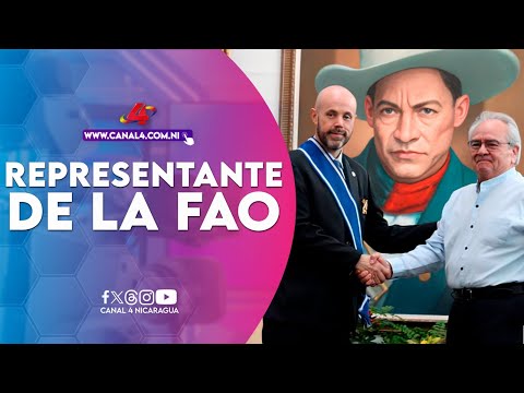 Nicaragua otorga Orden José de Marcoleta en grado de Gran Cruz a representante de la FAO