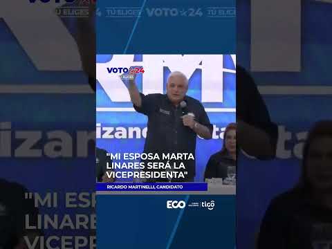 Ricardo Martinelli: Mi esposa Marta Linares será la vicepresidenta #Short #ECONews