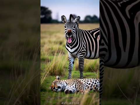 cleaver zeebra💕🦓🦓escapes from cheetah🐆🐆#save #animals #funny #wildlife #cheetah #bommapadam #bomma