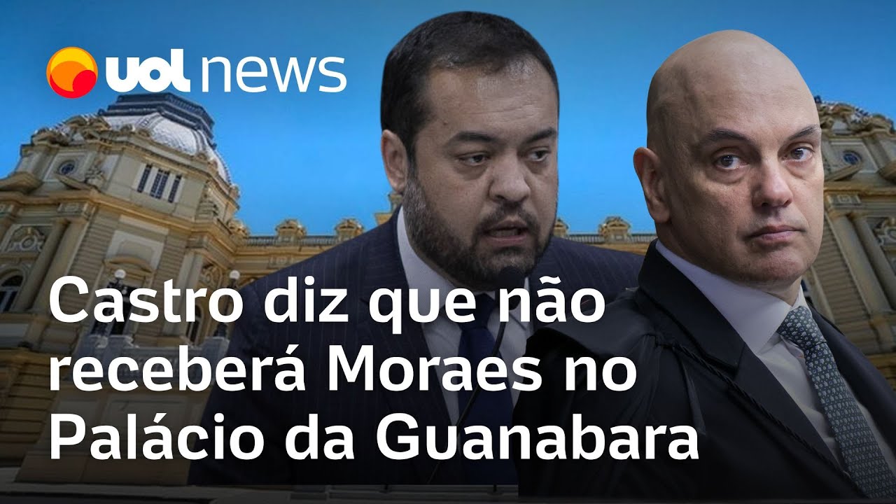 Cláudio Castro diz que não receberá Moraes no Palácio da Guanabara para discutir segurança pública  TV Online Cláudio Castro diz que não receberá Moraes no Palácio da Guanabara para discutir segurança pública