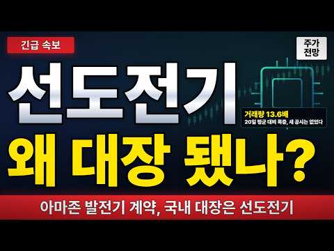 [선도전기 주가전망] 공시도 없이 하루 <strong>만에</strong> 29%, 아마존 80억 <strong>달러</strong> 계약이 튄 진짜 이유. 선도전기 이 영상으로 끝냅시다. #선도전기주가전망 #선도전기 #주가전망