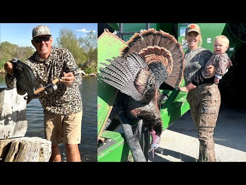 3 Days Catching Big Crappie, Hunting Wild Hogs and Turkeys (Catch & Cook)
