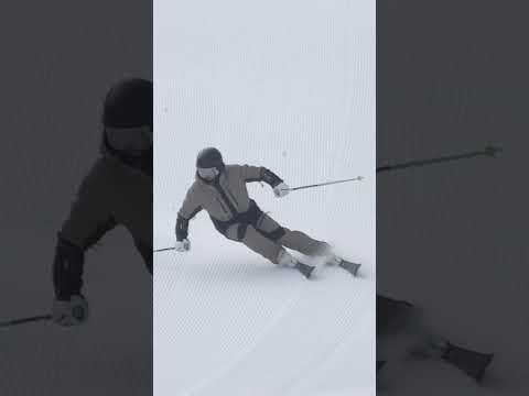 warm up ski carving run #skiing #skicarving