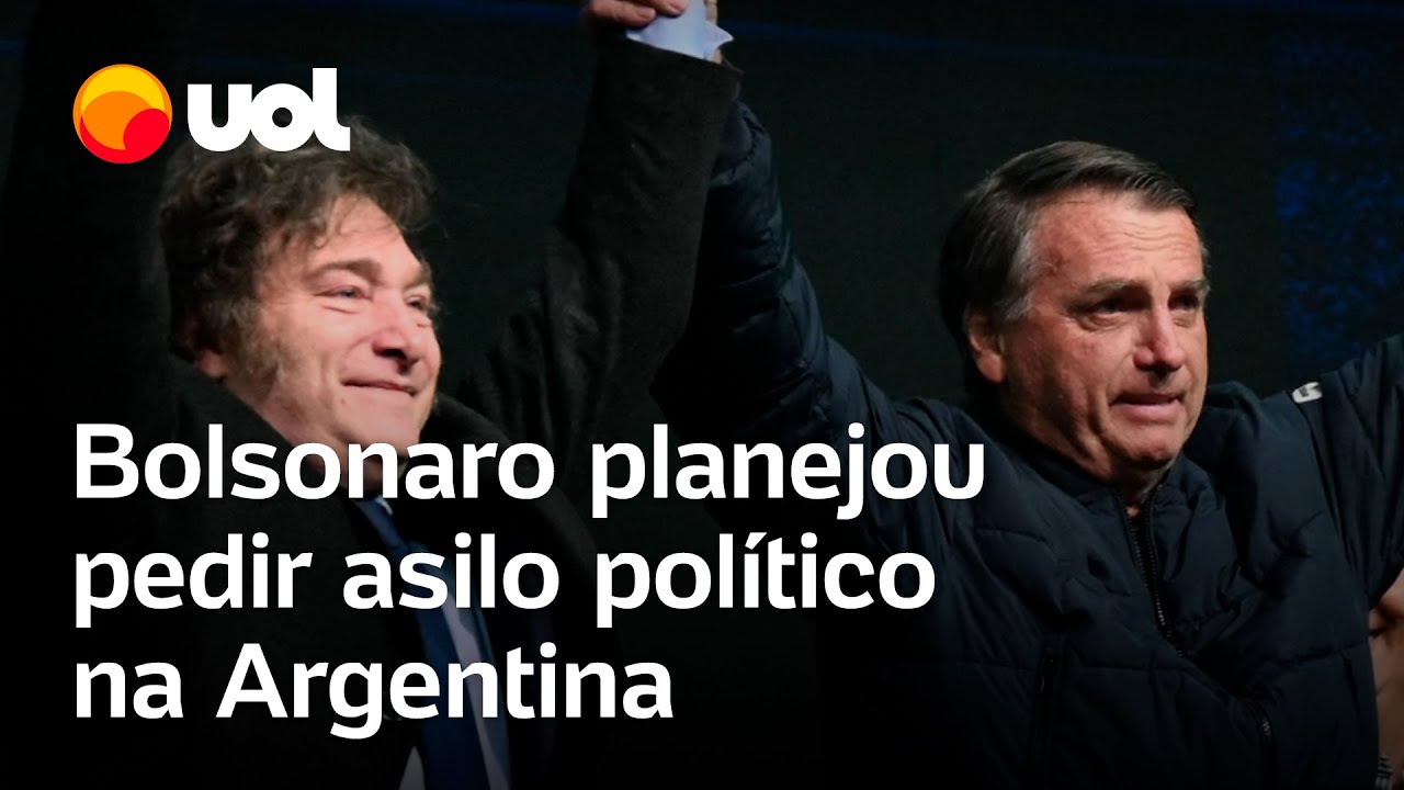 Bolsonaro planejou pedir asilo político a Milei na Argentina, revela relatório da PF