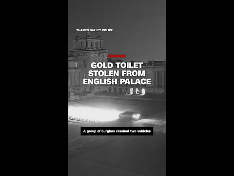 Gold toilet stolen from English palace