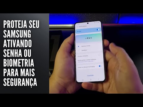 Proteja seu Samsung ativando senha ou biometria para mais segurança