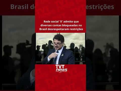 Rede social 'X' admite que diversas contas bloqueadas no Brasil desrespeitaram restrições