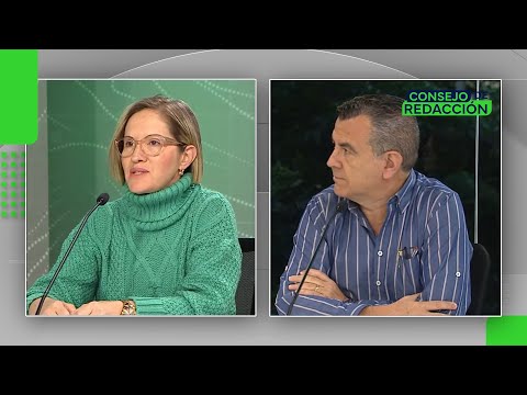 Ana María Ángel, pdte. Sindicato Nacional de Ginecología y Obstetricia, y Rafael Arévalo, ginecólogo