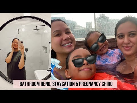 Bathroom Makeover, Hotel Sky Staycation, Chiro visit | Road to Baby Ep. 5