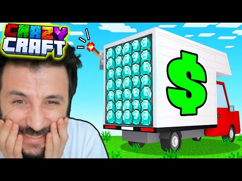 Gizli Sığınak Buldum! ZENGİN OLDUM 😎 EKİPLE CRAZYCRAFT Minecraft Bölüm 2