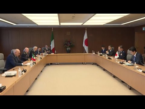 Japanese and Italian defense ministers hold bilateral meeting in Tokyo