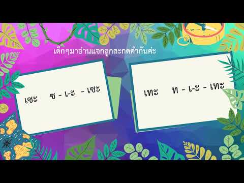 ป.1-–--การอ่านแจกลูกสะกดคำ-สระ ป.1-–--การอ่านแจกลูกสะกดคำ-สระ