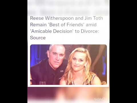 Reese Witherspoon and Jim Toth Remain 'Best of Friends' amid 'Amicable Decision' to Divorce: Source